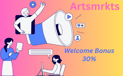 Artsmrkts Welcome Bonus 30%